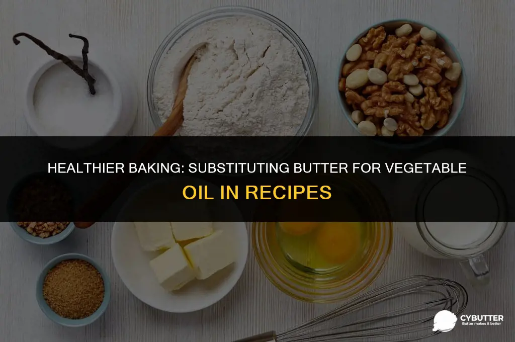 how do you sue butter instead of vegetable oil