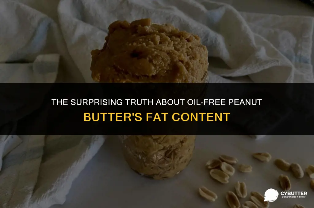 how fat is peanut butter with no oil