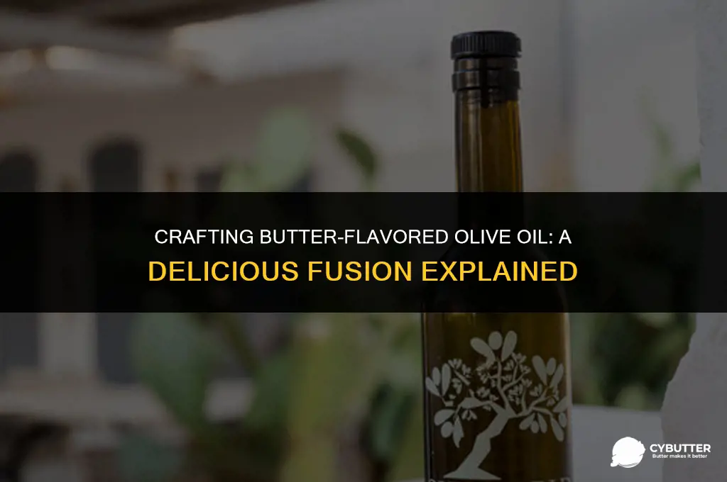 how is butter flavored olive oil made