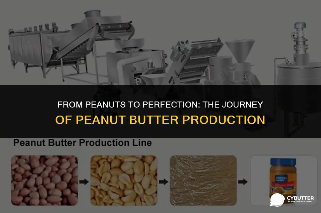 how is peanut butter produced