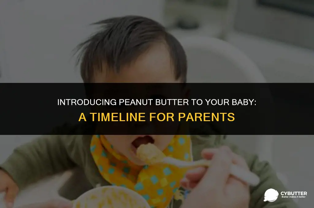 how long after introducing peanut butter to baby