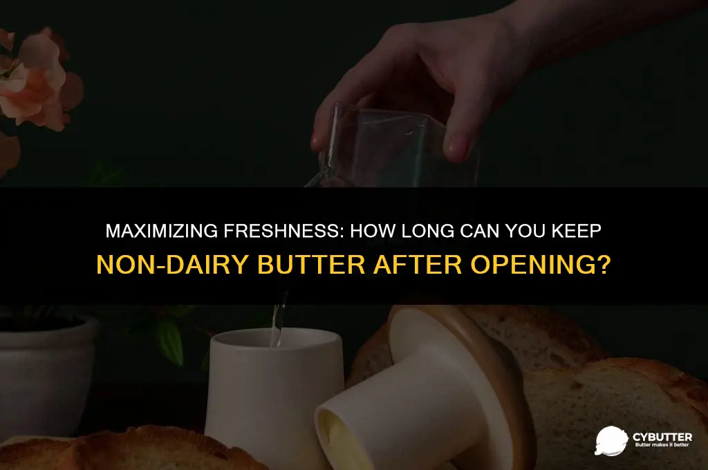 how long after the date can keep non dairy butter