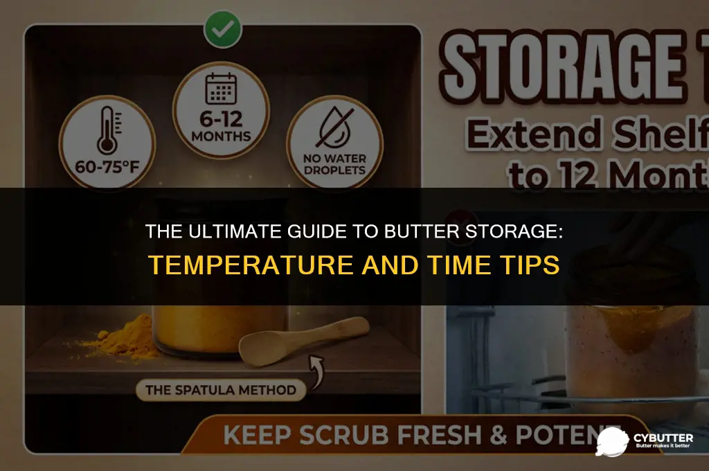 how long and what temperature can butter sit out