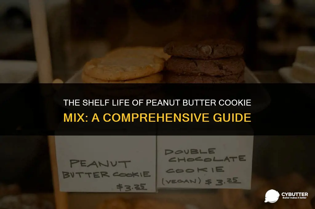 how long are peanut butter cookie mix good for