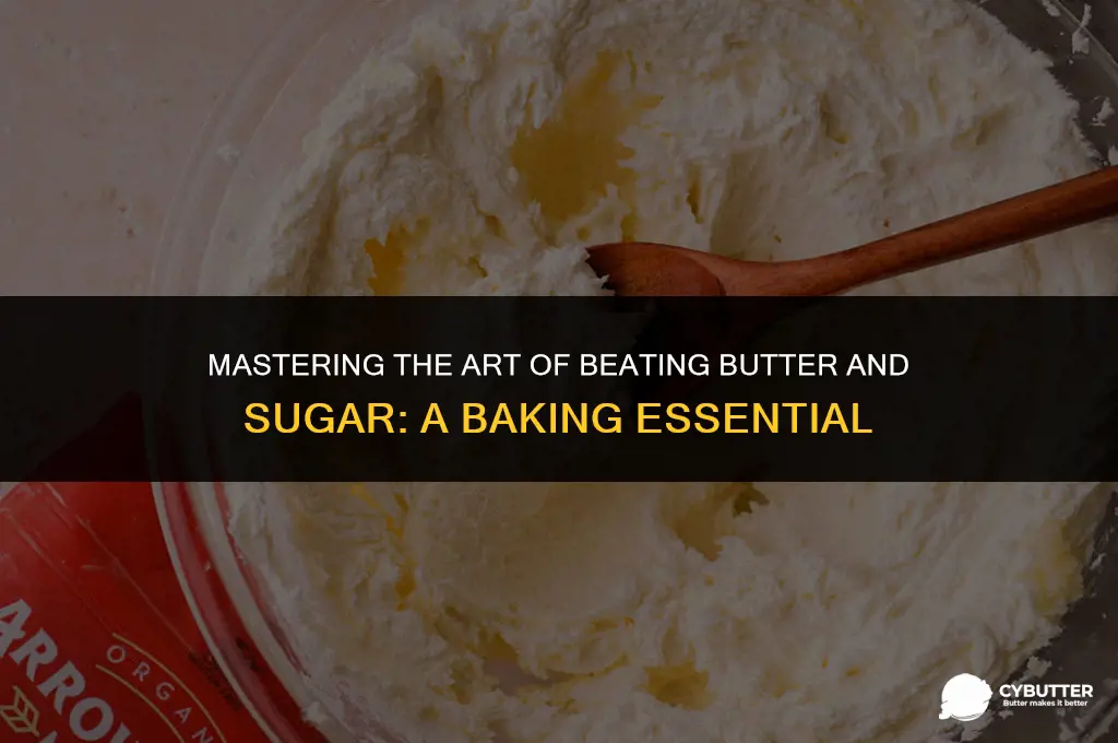 how long beat butter and sugar