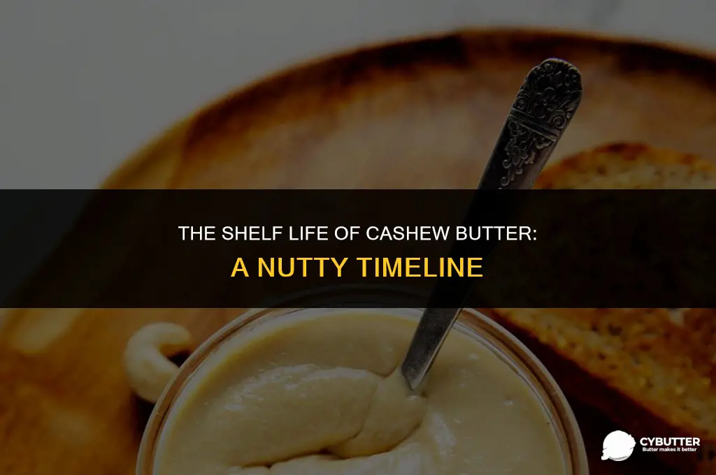 how long before cashew butter goes bad