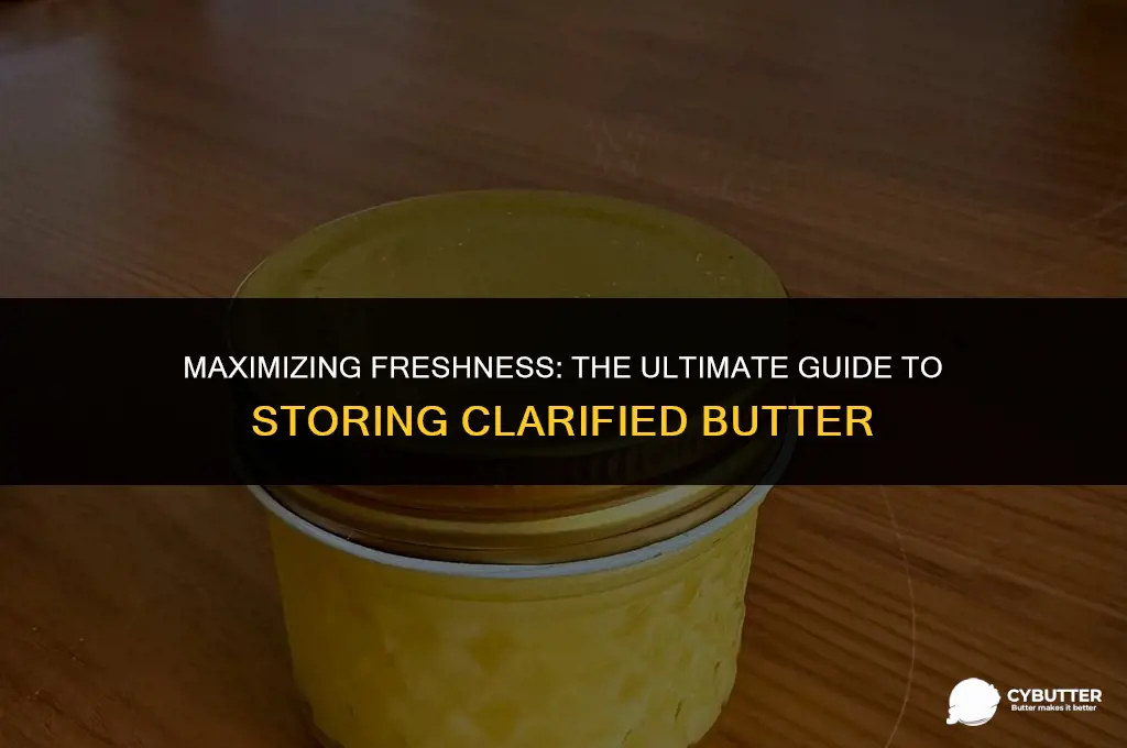 how long cab you store clarified butter
