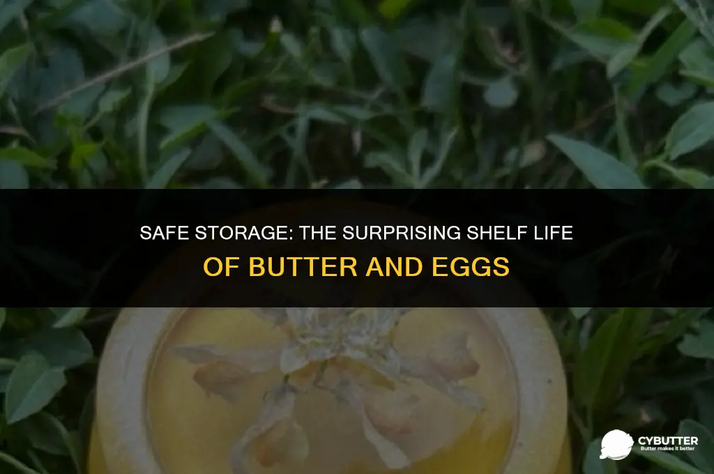 how long can butter and eggs sit out
