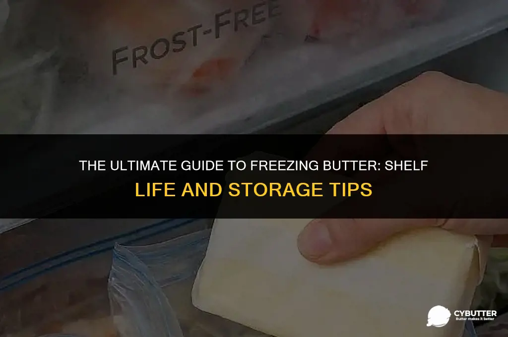 how long can butter be kept frozen