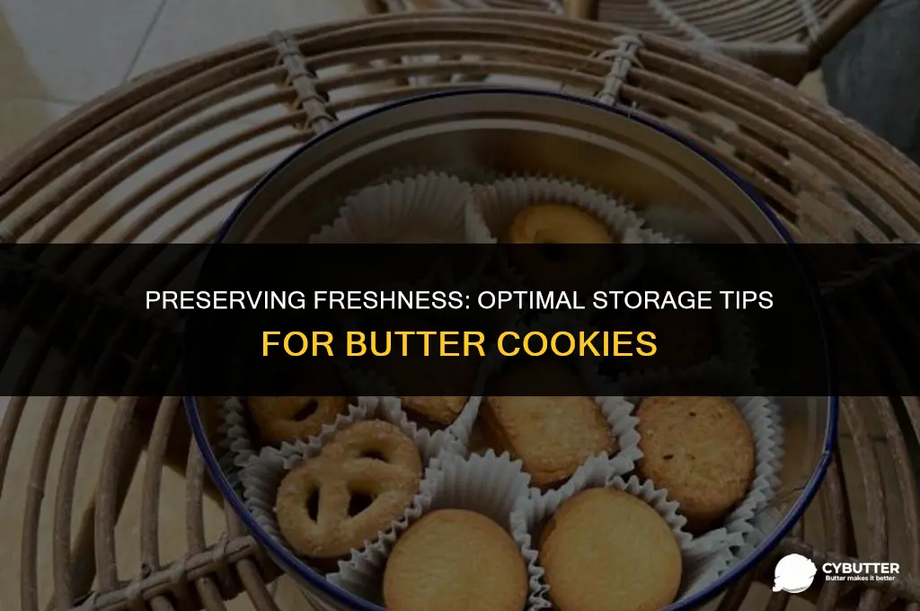 how long can butter cookies be stored in bakery box