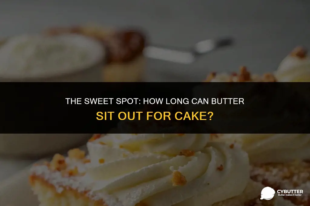 how long can butter sit out for a cake