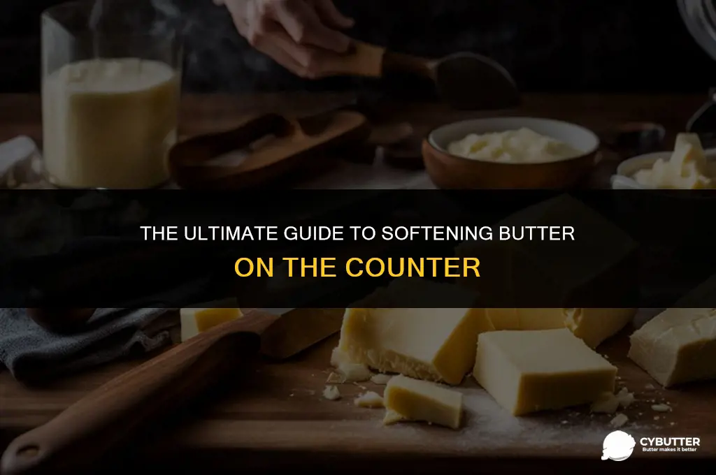 how long can butter soften on the counter