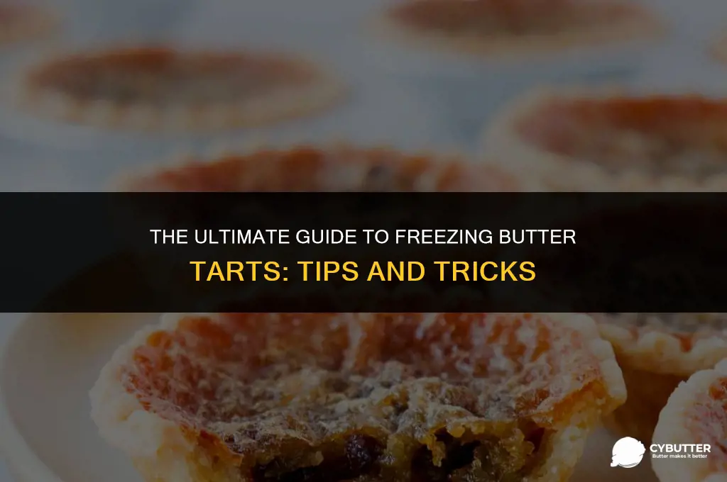 how long can butter tarts be frozen