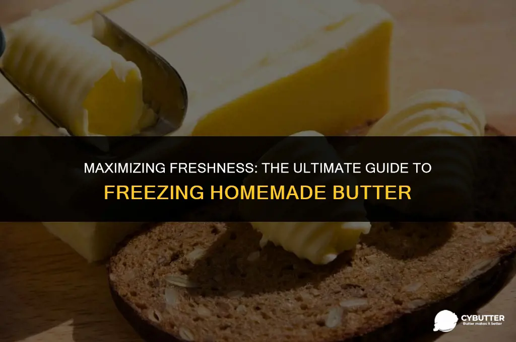 how long can homemade butter be frozen