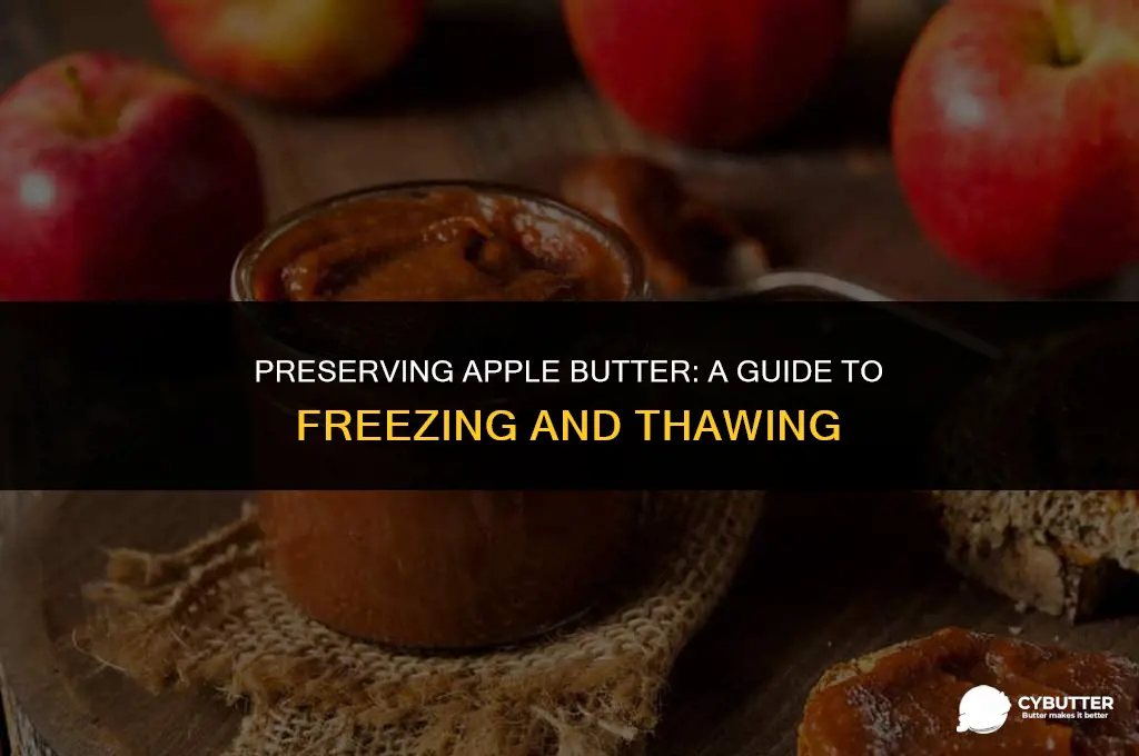 how long can i freeze apple butter