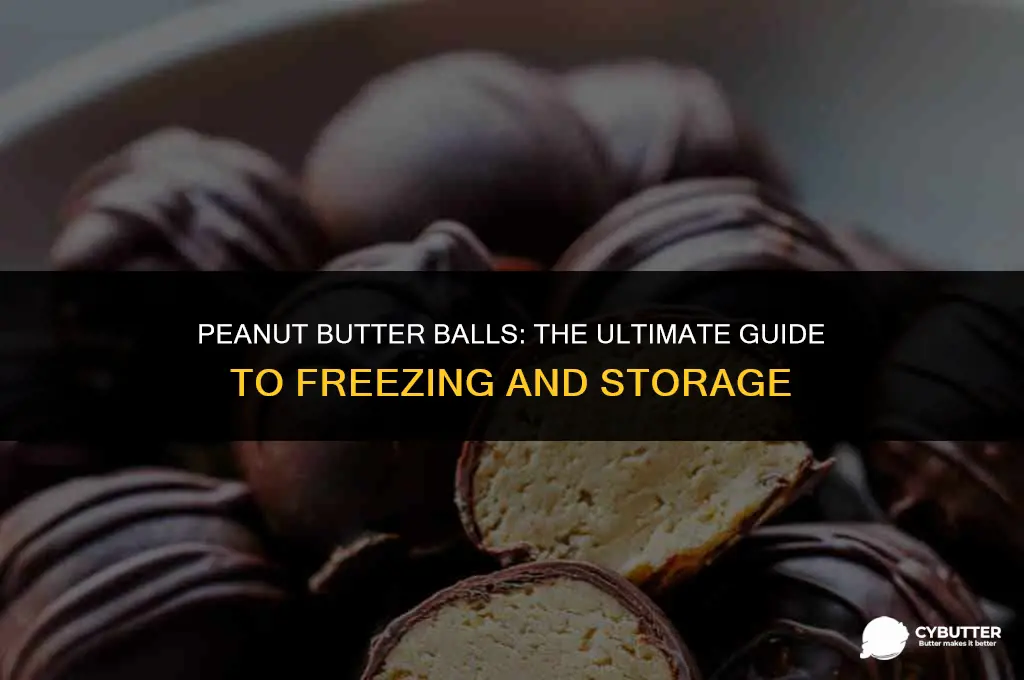 how long can i freeze peanut butter balls