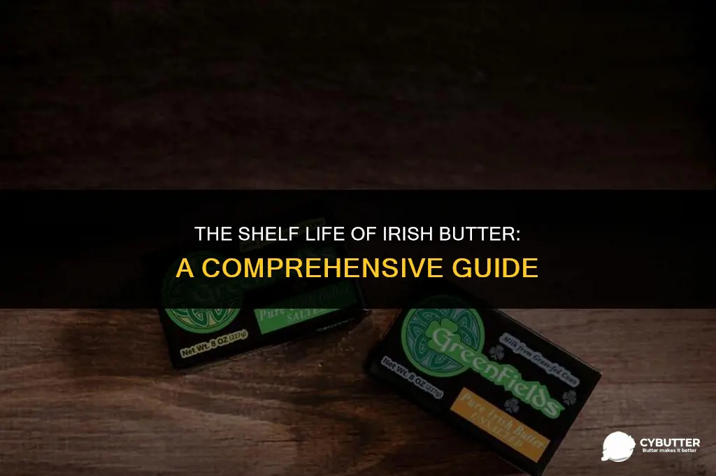 how long can irish butter sit out