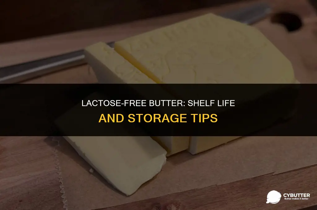 how long can lactose free butter stay out