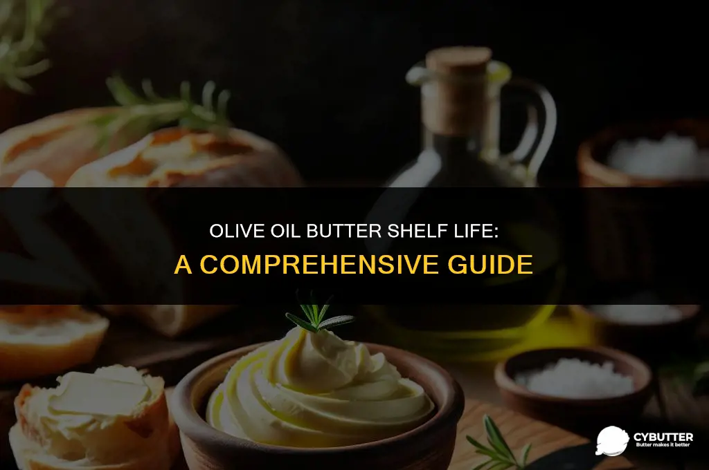 how long can olive oil butter sit out