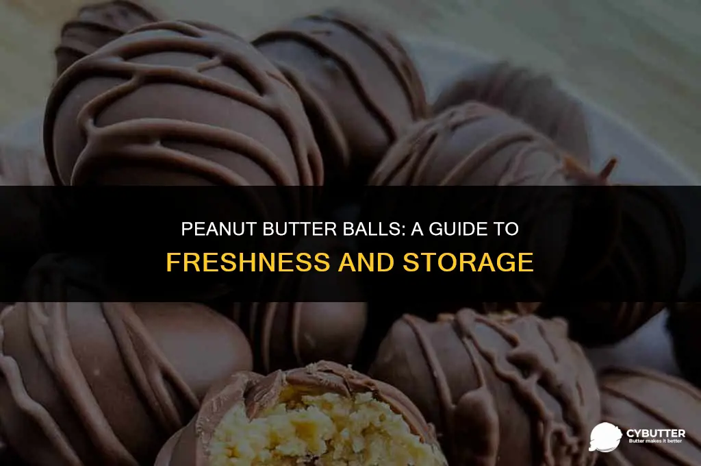 how long can peanut butter balls last in the fridge