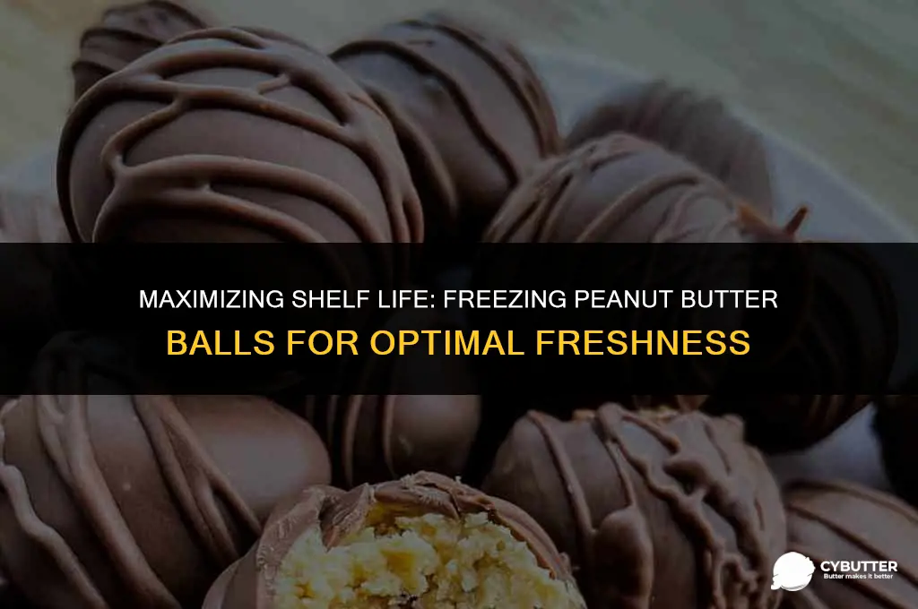 how long can peanut butter bals keep in freezer