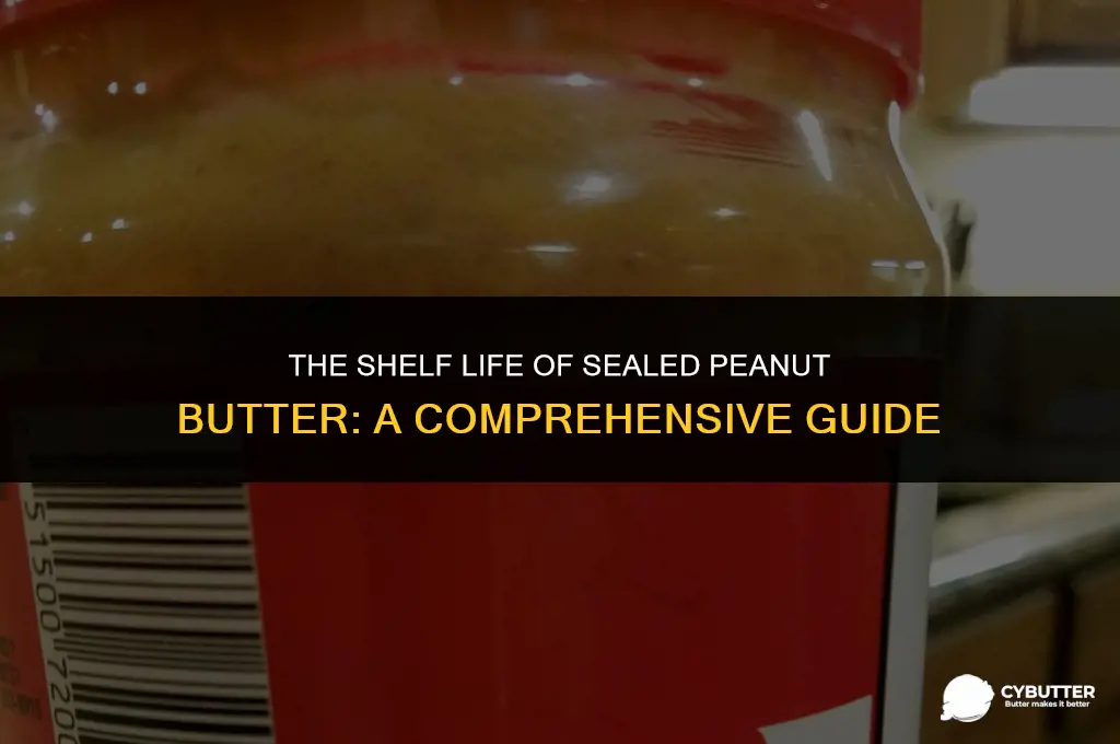 how long can peanut butter last when sealed
