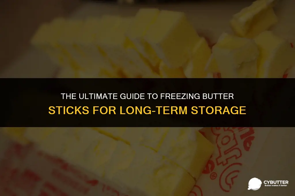 how long can you freeze butter sticks
