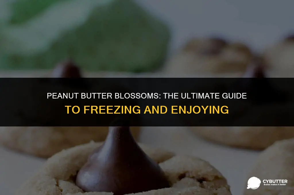 how long can you freeze peanut butter blossoms