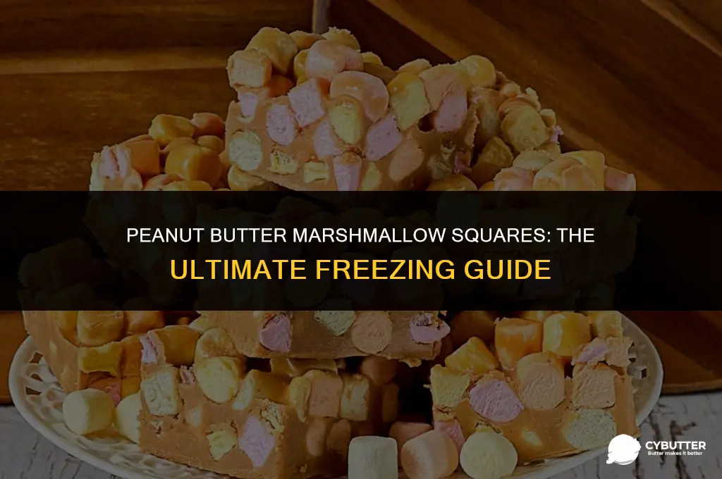 how long can you freeze peanut butter marshmallow squares