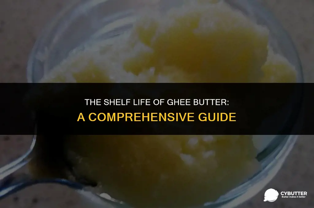 how long can you keep ghee butter