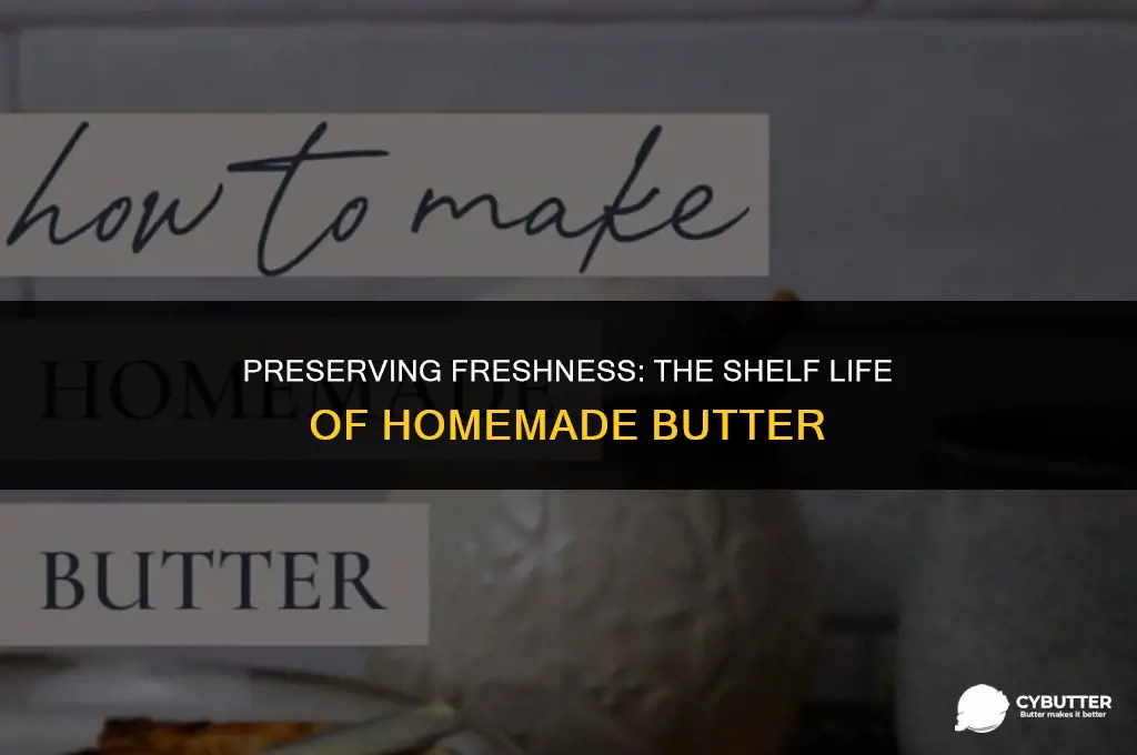 how long can you keep homemade butter