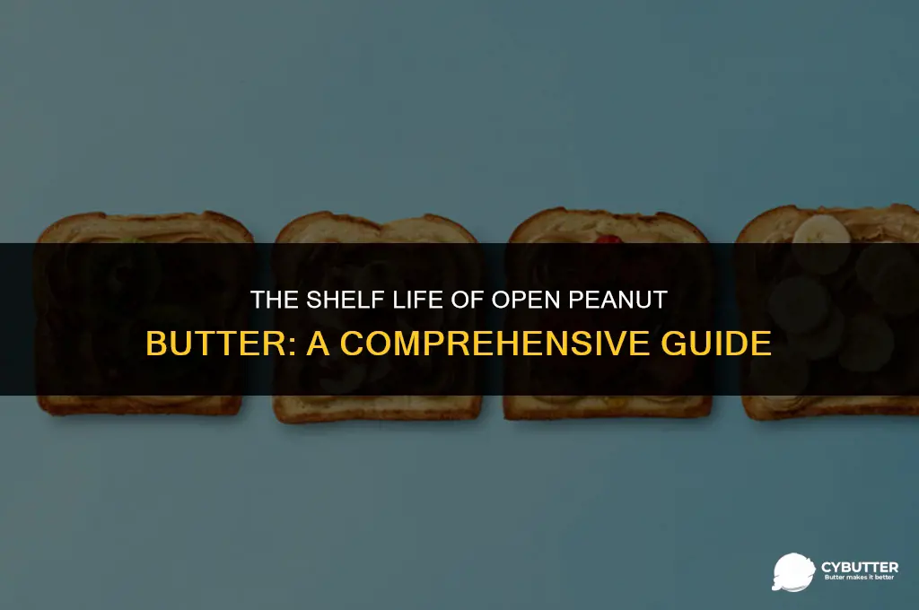 how long can you keep opened penut butter