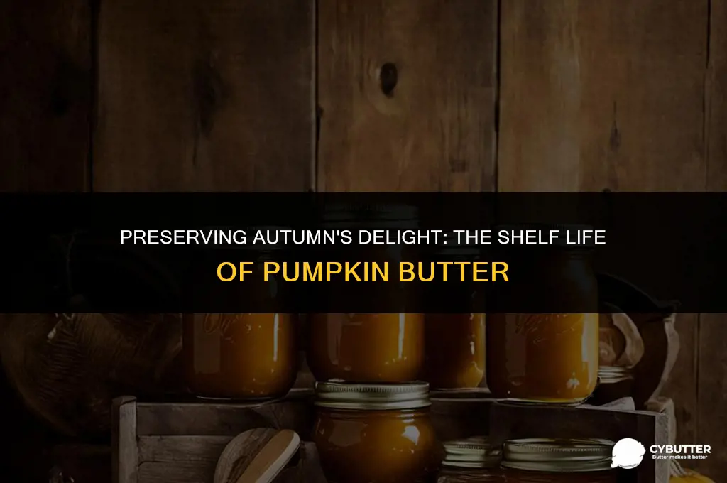 how long can you keep pumpkin butter in the fridge