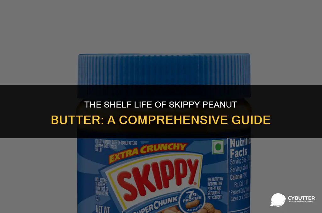 how long can you keep skippy peanut butter