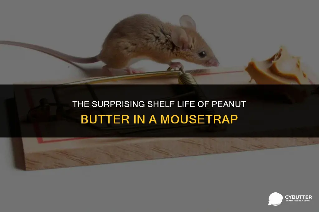how long can you leave peanut butter in a mousetrap