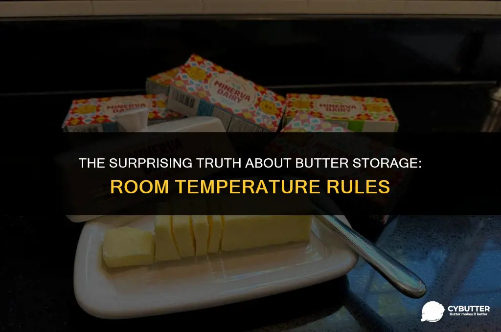 how long can you store butter at room temperature