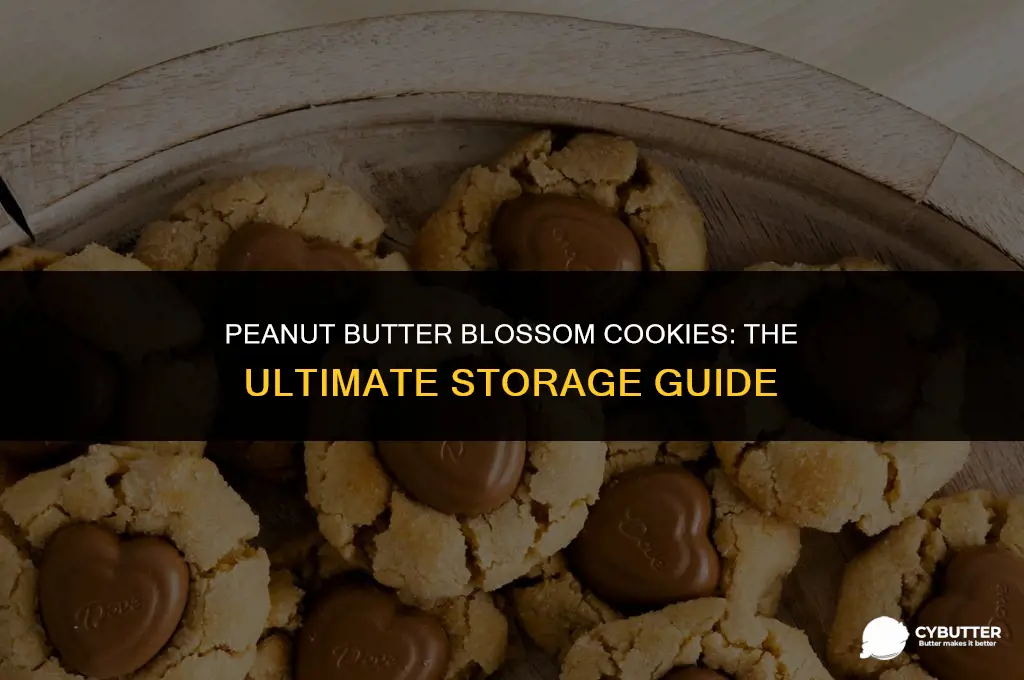 how long can you store peanut butter blossom cookies