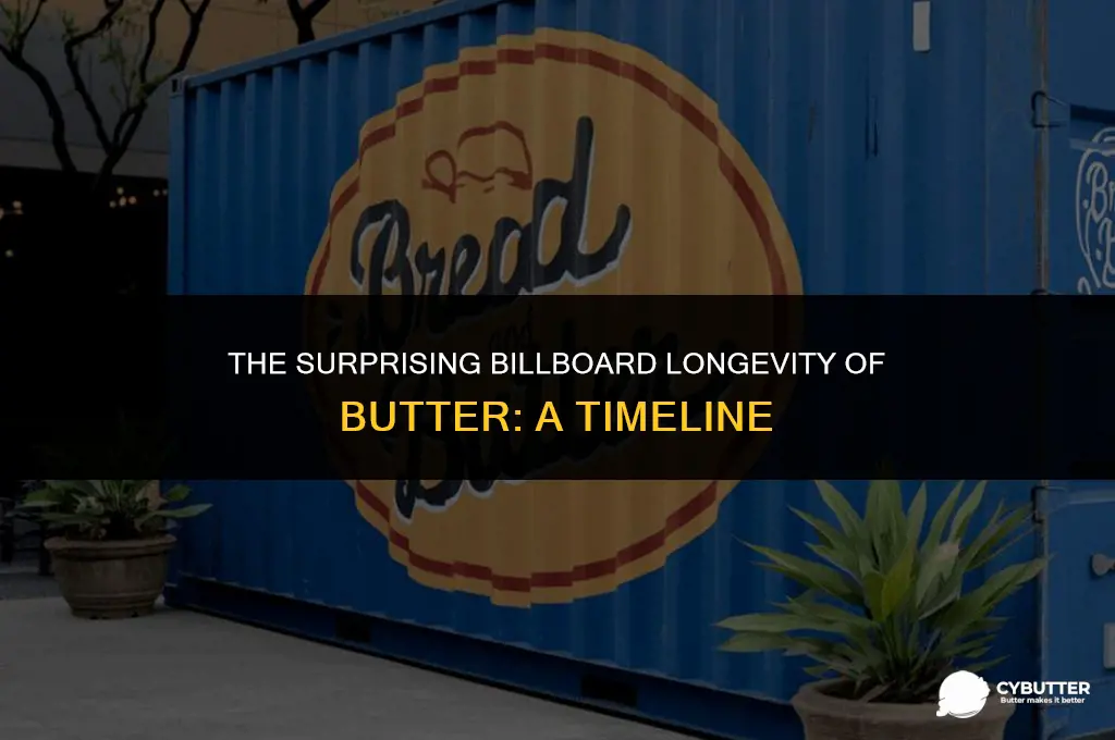 how long did butter stay on billboard