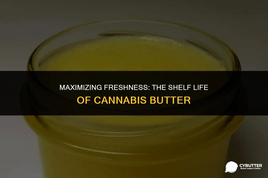 how long dies comarijuans butter ladt
