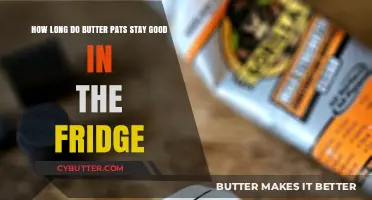 Butter Pats Shelf Life: How Long Do They Last in the Fridge?