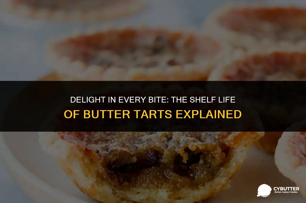 how long do butter tarts stay fresh
