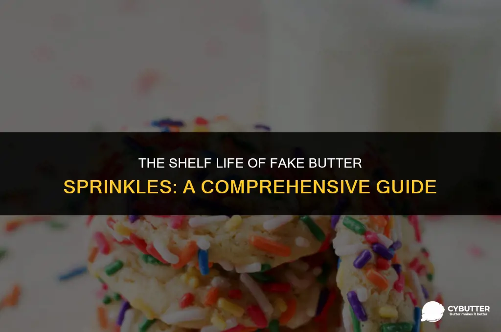 how long do fake butter sprinkles last