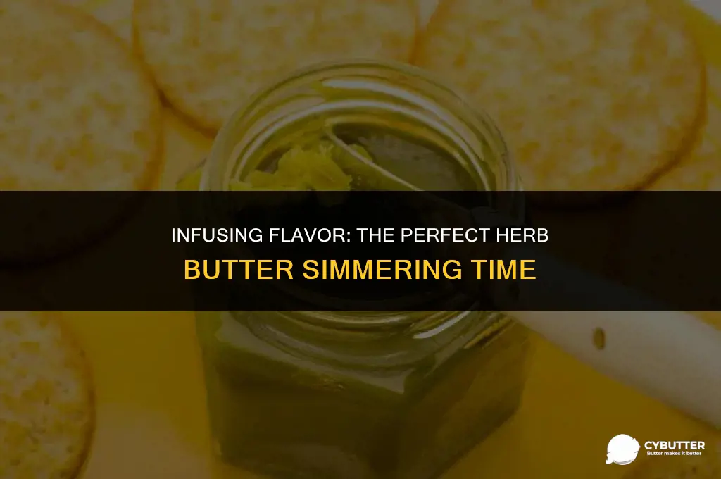 how long do i simmer the herb butter