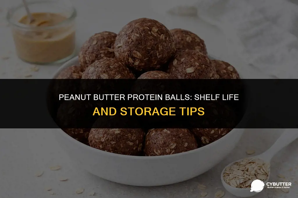 how long do peanut butter protein balls last