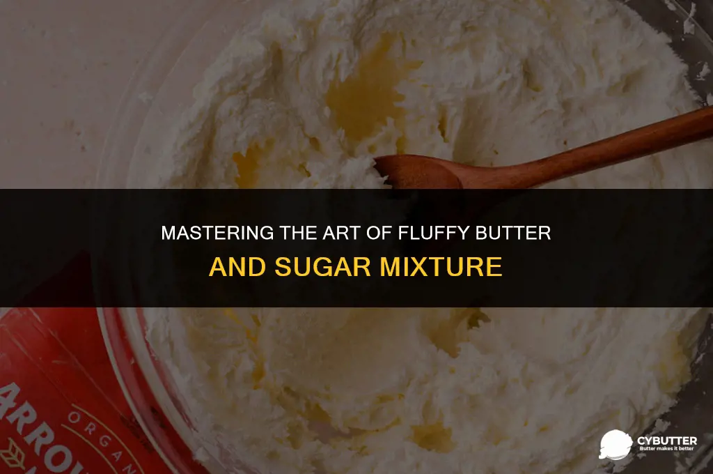 how long do you beat butter and sugar until fluffy