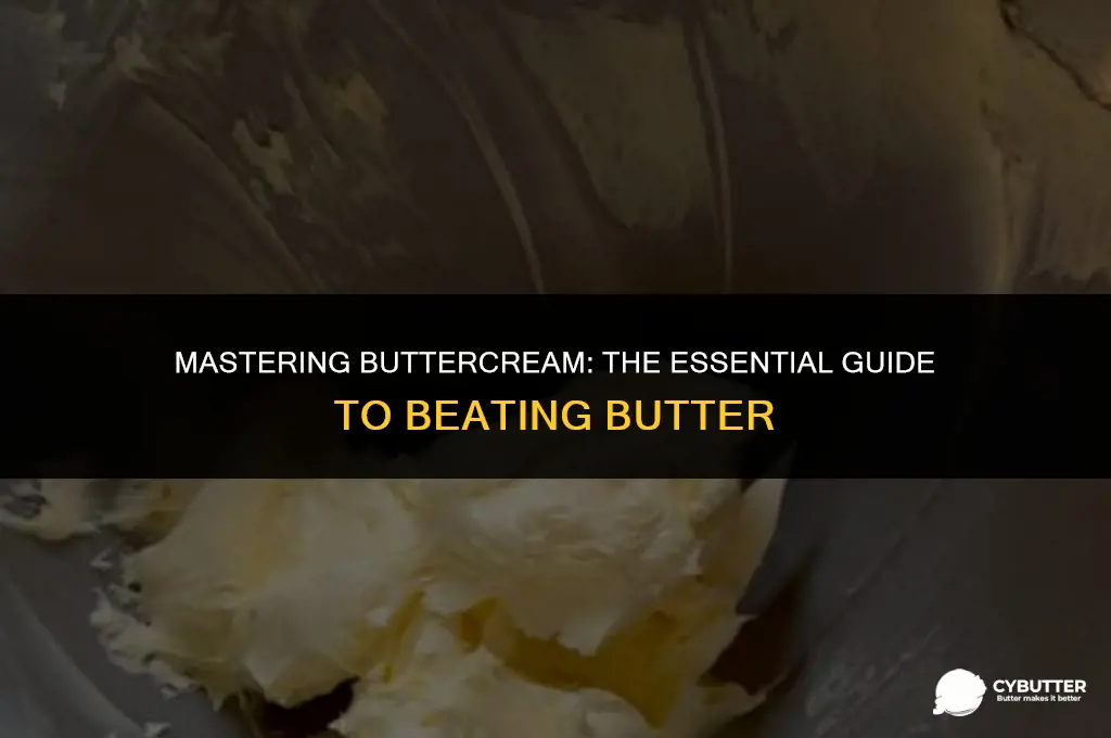how long do you beat butter for buttercream