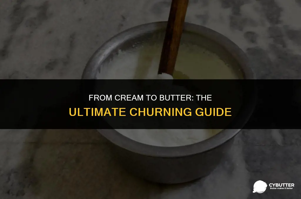 how long do you beat vream to make butter