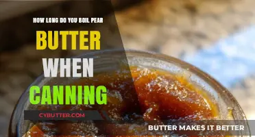 Perfect Pear Butter: Mastering the Canning Process for Optimal Flavor