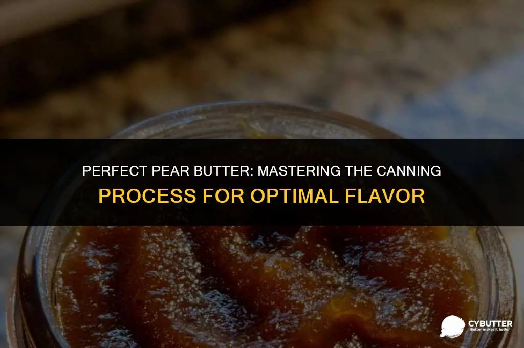 how long do you boil pear butter when canning