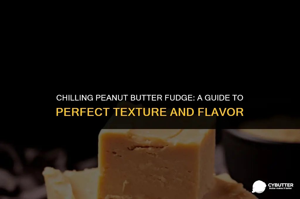 how long do you chill peanut butter fudge